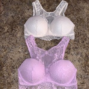 NWOT Victoria’s Secret Pink Lace Bralette Bundle
